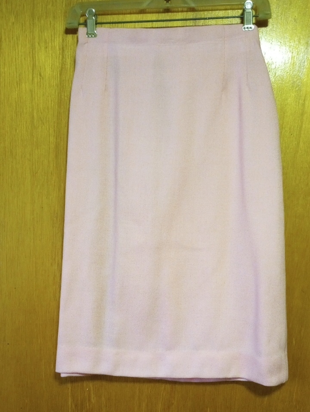 Rosecrest Vintage Pink Blazer & Skirt Set w/ Sage Green & Cream Trim, Size 12 - Picture 4 of 6